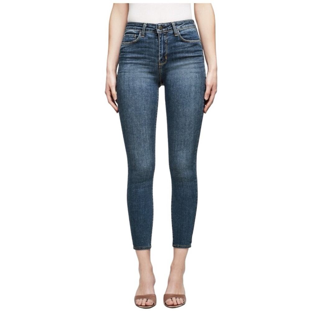 NWT L'AGENCE Margot High Rise Skinny Jean sz 24 New Vintage Blue Designer Denim
